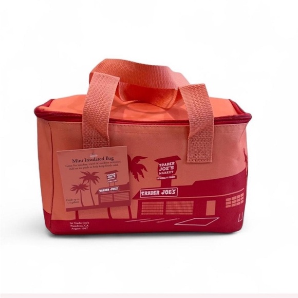 Trader Joe'S Other - Trader Joe’s Peach Mini Insulated Tote bag